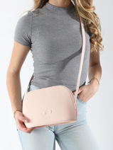 Cross Body Tas Lilou Leder Nathan baume Roze egee 2-vue-porte